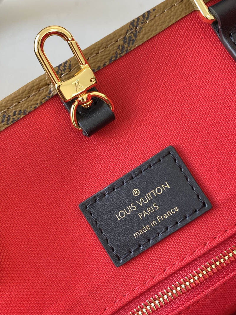 LV OnTheGo MM Monogram And Monogram Reverse Canvas