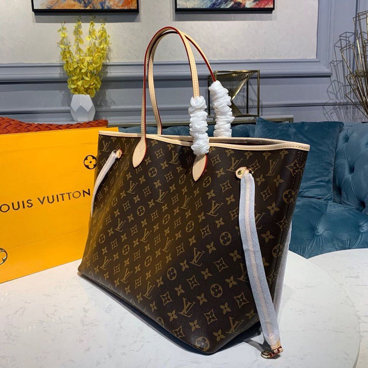 LV Neverfull GM Tote Bag Monogram Canvas Red For Women 15.7in/40cm M41181