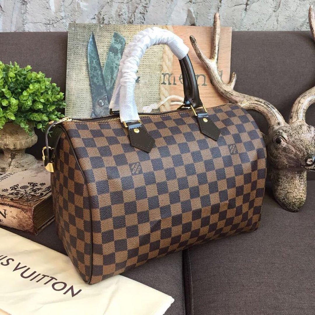 LV Speedy 30 Bag Damier Ebene Canvas