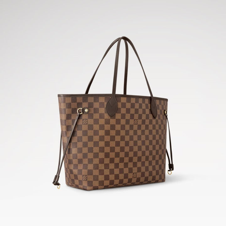 LV Neverfull MM Tote Bag Damier Ebene Brown For Women‎ 12.2in/31cm LV N40599
