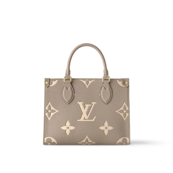 LV OnTheGo PM Bag Bicolor Light-Brown 25cm