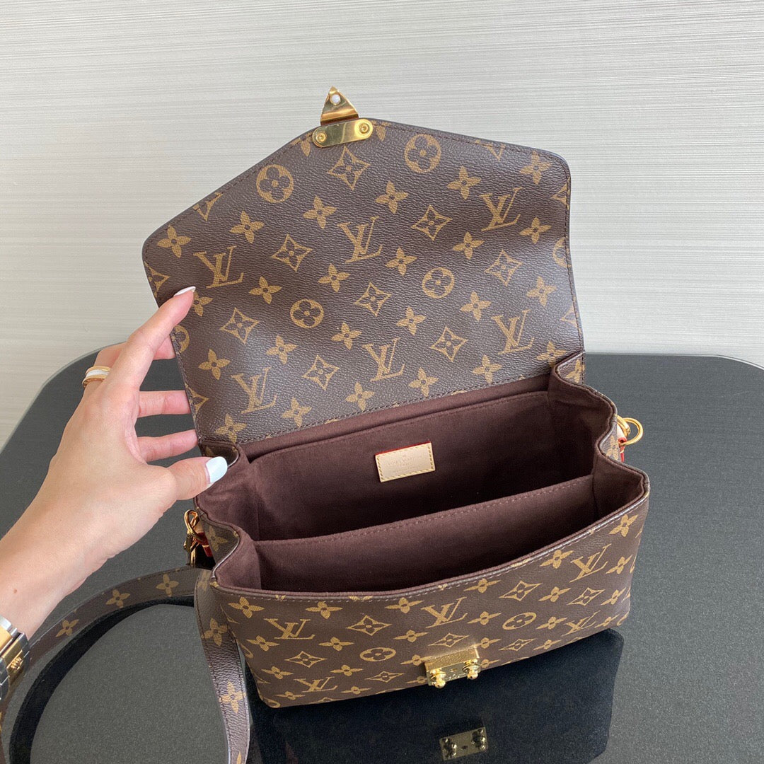 LV Pochette Metis Bag Brown For Women‎ 9.8in/25cm – M44875