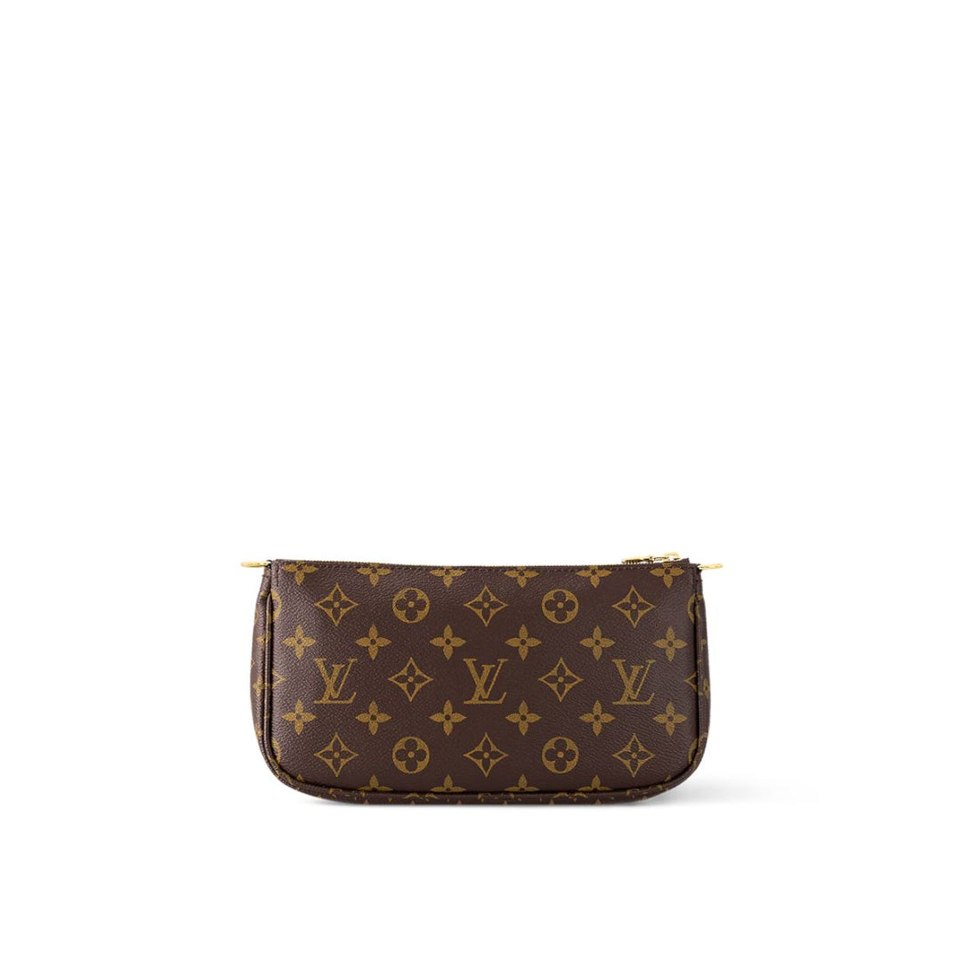 LV Multi Pochette Accessoires Monogram Canvas Khaki for Women 9.4in/24cm M44813
