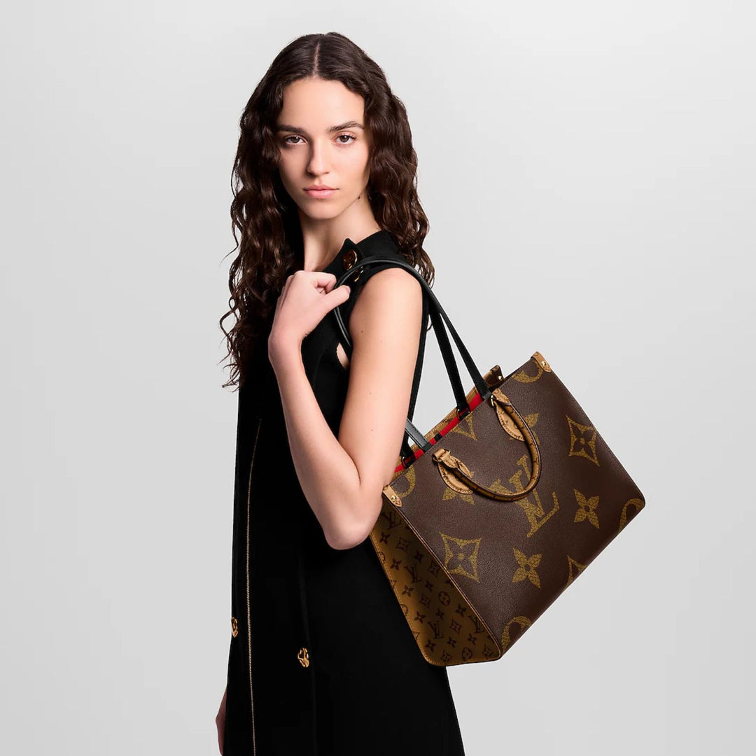 LV OnTheGo MM Monogram And Monogram Reverse Canvas