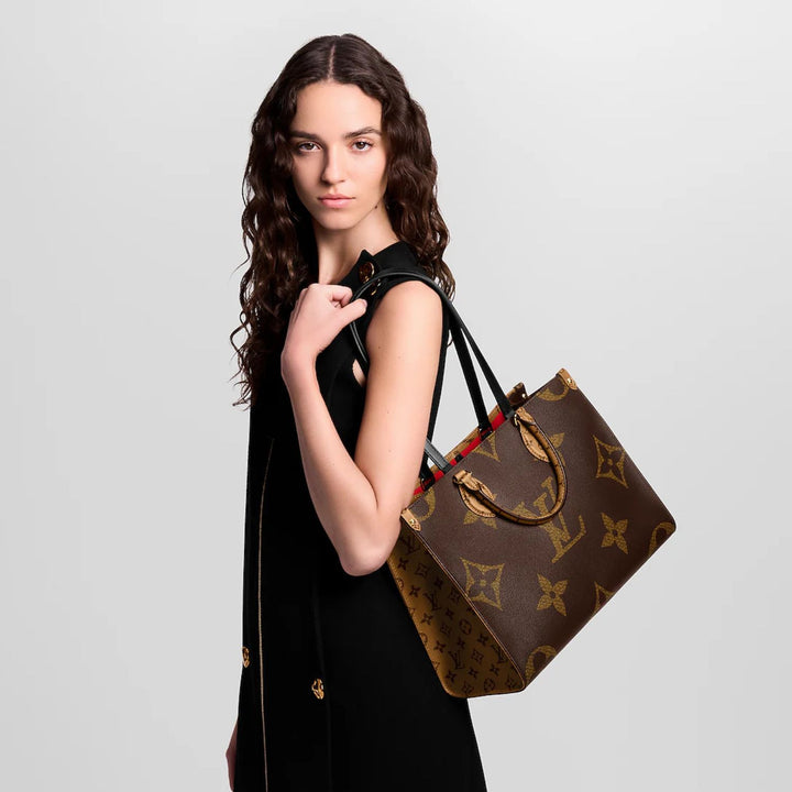 LV OnTheGo MM Monogram And Monogram Reverse Canvas