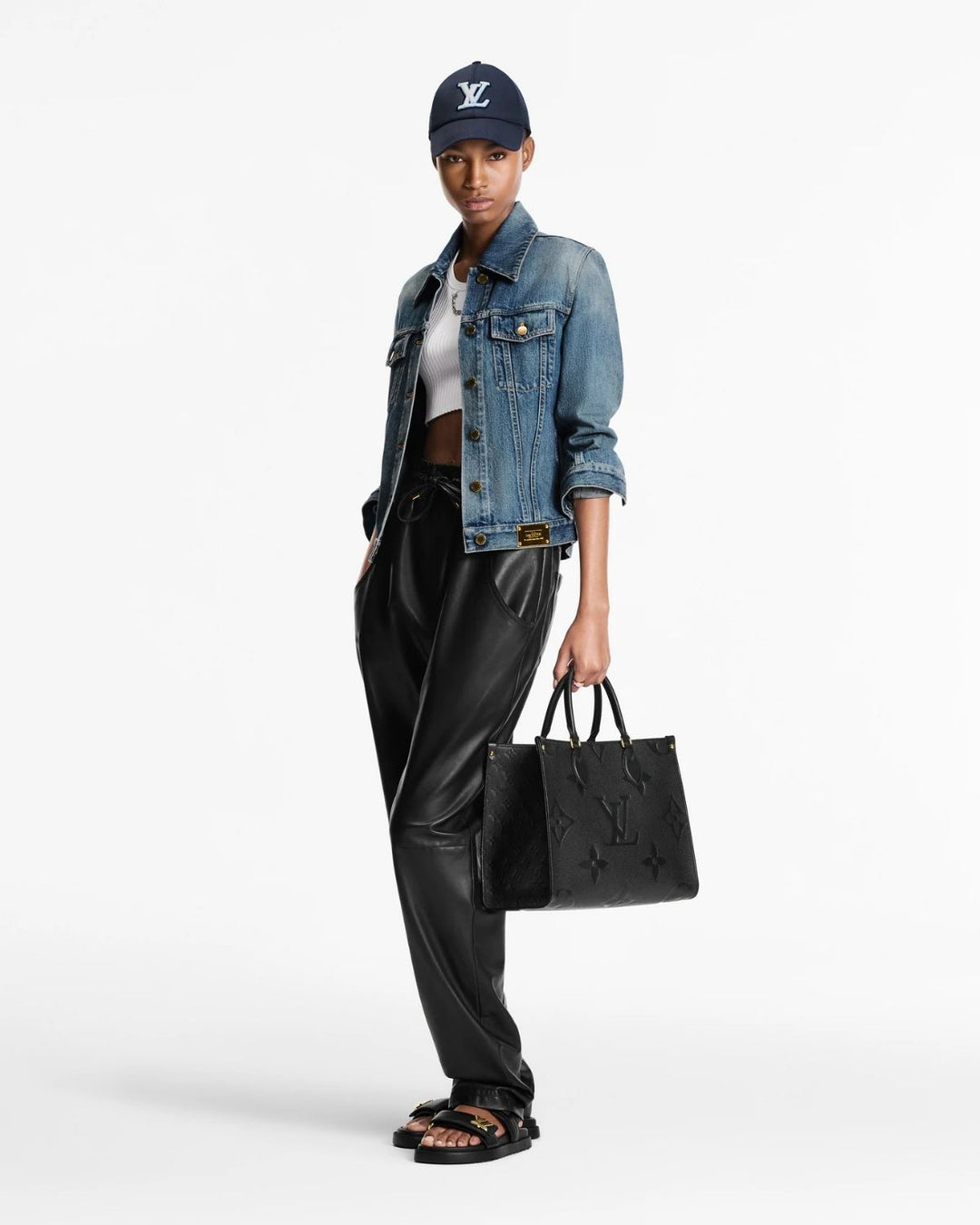 LV Onthego MM Monogram Empreinte Tote Bag