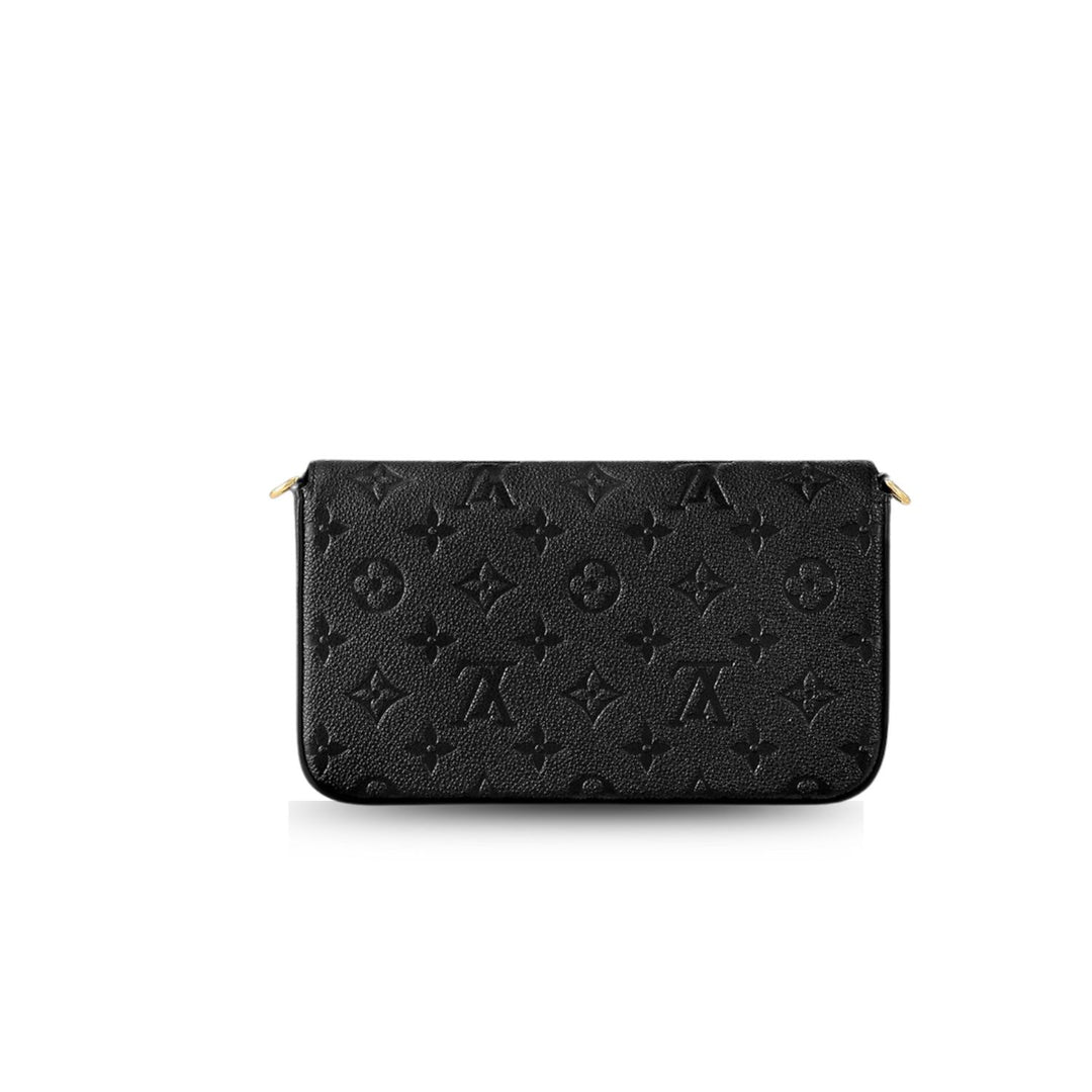 LV Félicie Pochette Monogram Empreinte Black 21cm/8.3in For Women M82477