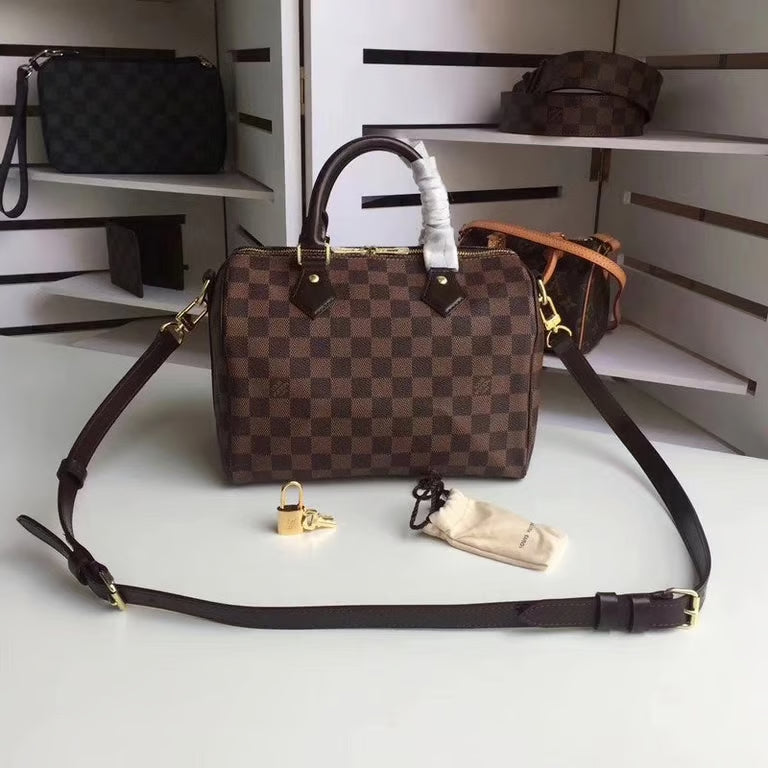 LV Speedy Bandouliere 25 Damier Ebene Canvas