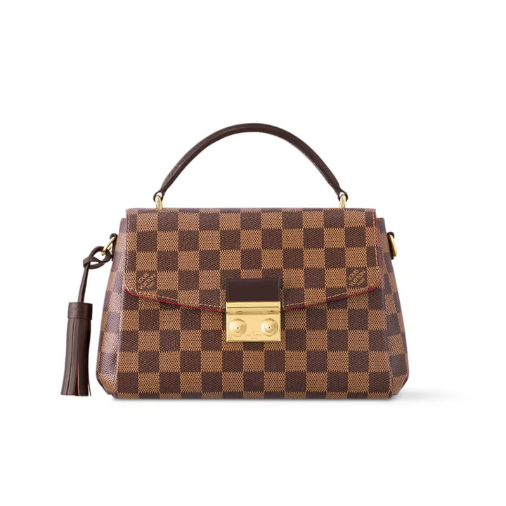 Damier Ebene Croisette 25Cm N53000, Designer Handbags, Womens Purse, luxury bags
