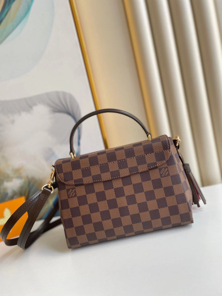 Damier Ebene Croisette 25Cm N53000, Designer Handbags, Womens Purse, luxury bags