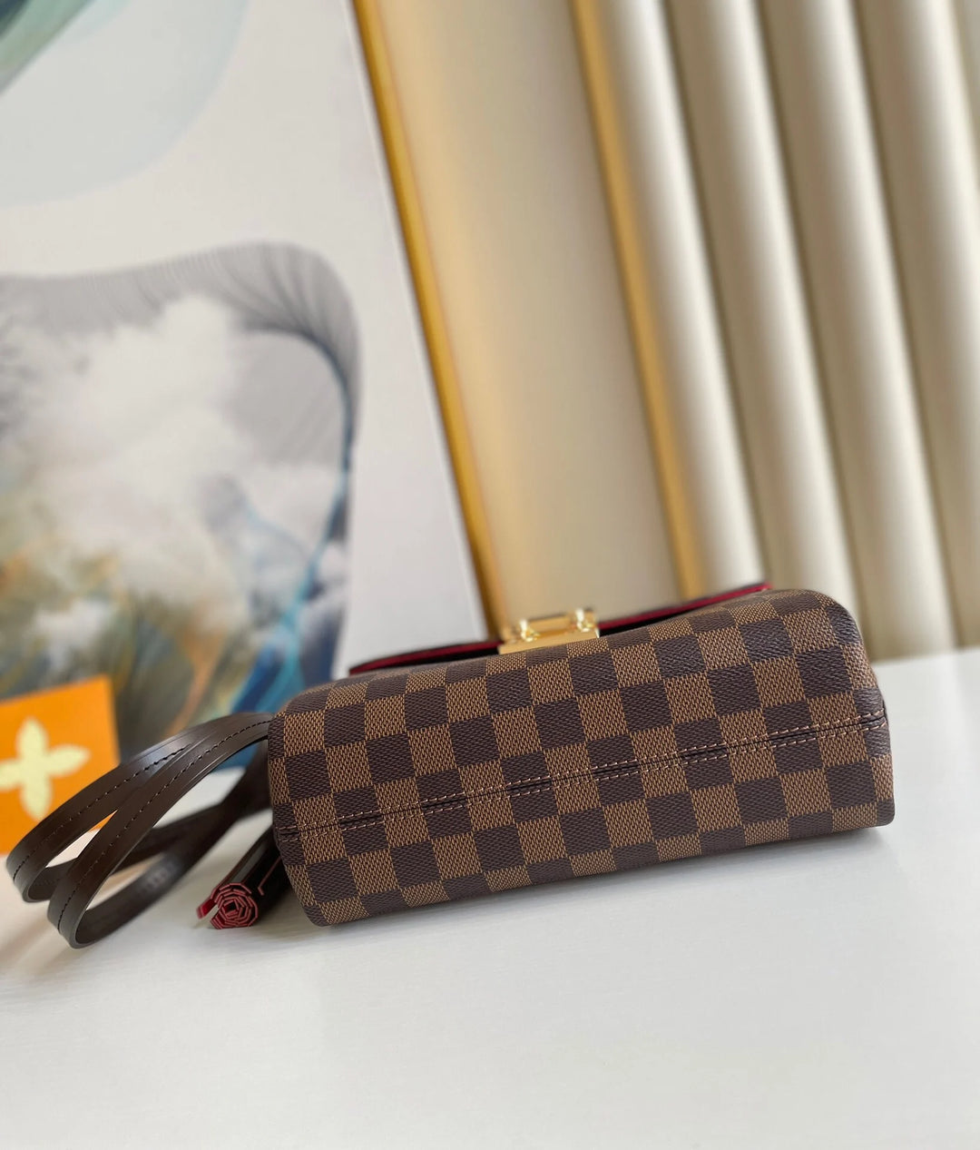 Damier Ebene Croisette 25Cm N53000, Designer Handbags, Womens Purse, luxury bags